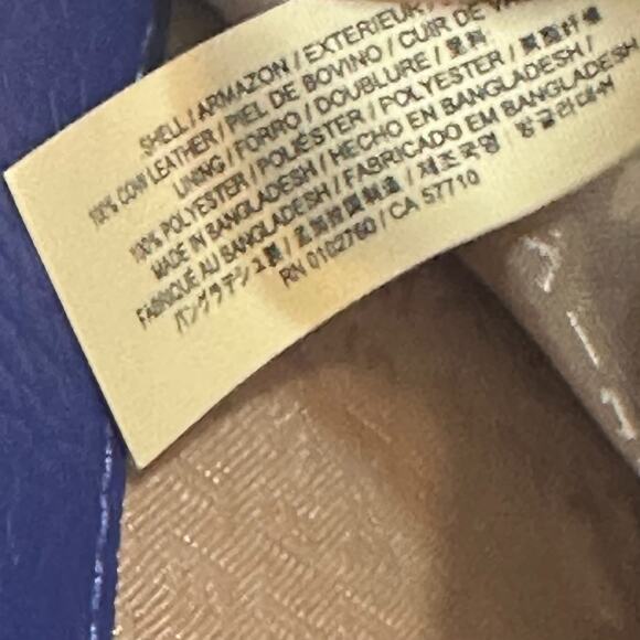 Kate Spade Laurel Way Neda Large Wallet Pebbled Leather Zip Up Cornflower Blue - Picture 14 of 14